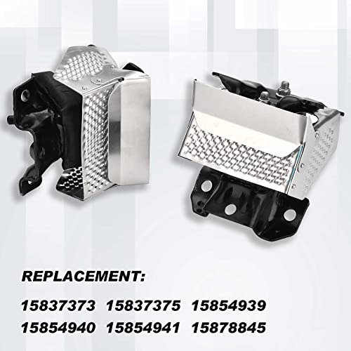 Iker 2PCS Engine Motor Mount Kit with Heat Shield Right Left Engine Trans Mount Compatible with GMC Sierra Yukon / Chevrolet Tahoe Silverado Suburban / Cadillac Escalade 2007-2014 Replace 15854941 A5365HY - Image 2