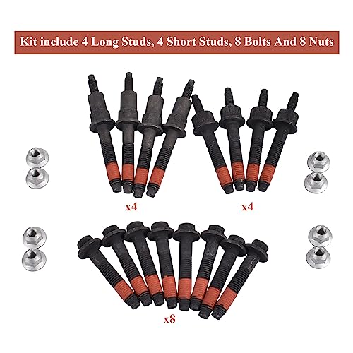 SUSUCAR Exhaust Manifold Bolt Hardware Kit Stud Nut Fit for 1999-2009 Dodge Ram Chrysler Jeep 4.7L 6505257AA 6504331 - Image 3