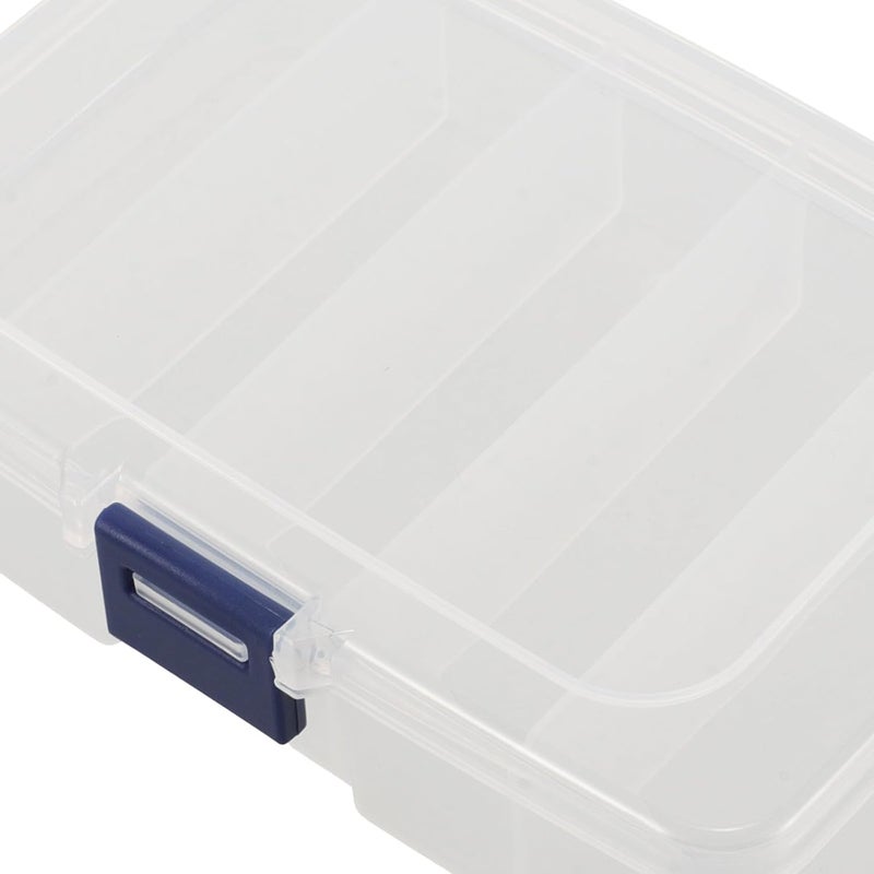 Saw Blades Storage Box with Compartments Portable Organizer for Small Parts and Tools Transparent Rectangular Design Space-saving Saw Blade Holder Made of PP Material - Image 2