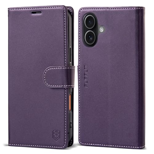 FLIPALM Wallet Case for iPhone 17 with Credit Card Holder,PU Leather Folio Flip Kickstand Protective Shockproof Cover for Apple 17 Phone Case (Purple, for iPhone 17-6.3'') - Image 1
