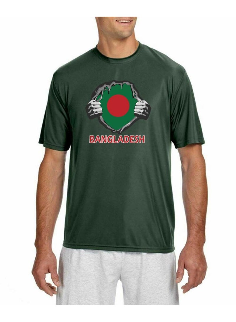 PRINTSHOP4ME Bangladesh Jersey Dry-Fit T-Shirt For Adults-Ideal For Sports,Workouts And Everyday Wear-Comfortable And Stylish Unisex Design - Image 1