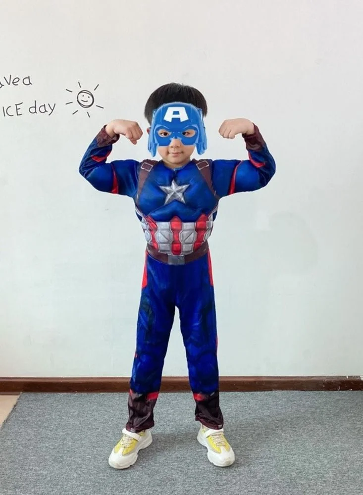 D'Daniela Captain America Costume Dark blue