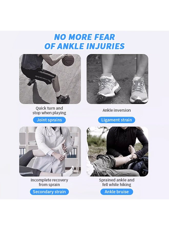 Adjustable Ankle Brace, Ankle Support Brace, Ankle  Protector for Injury Recovery, Sprains, Achilles Tendon Injuries, Sports Ankle Stabilizer, Wraparound Ankle Support Unisex - Image 3