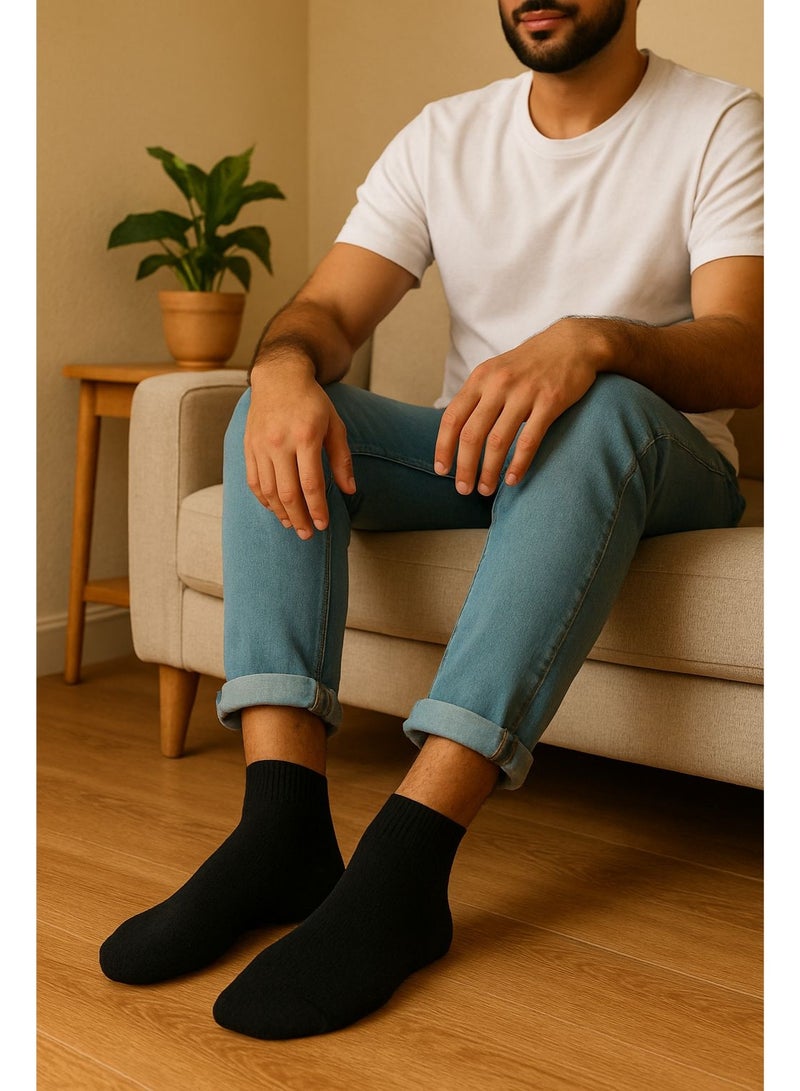 12 Pairs Black Socks – Breathable Design for All-Day Comfort - Image 2