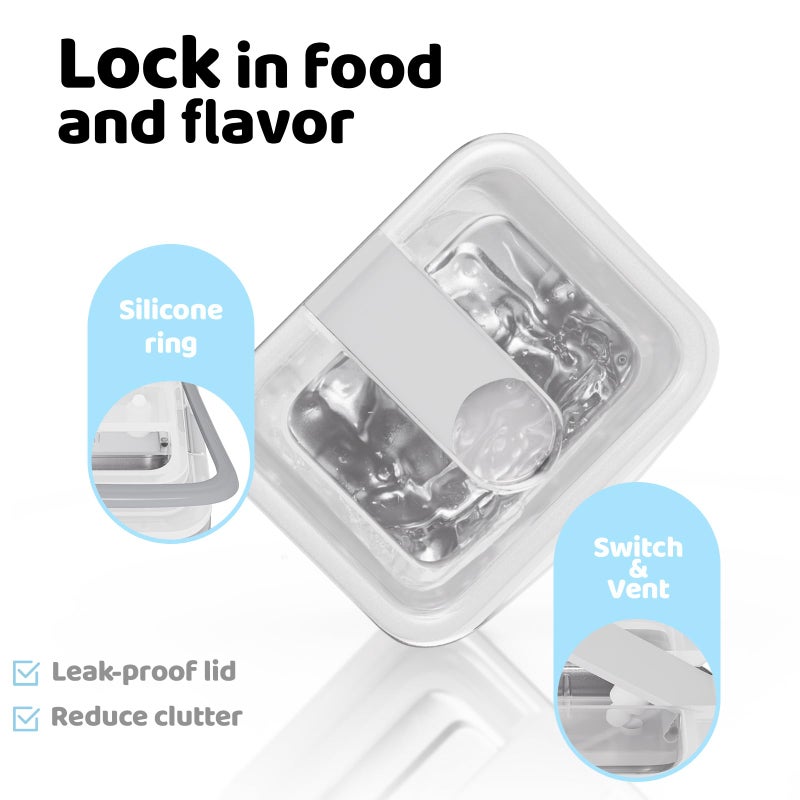 Bakpoco Stainless Steel Snack Box Containers for Kids, 3 Packs 12 oz Leak-Proof Microwave-safe Small Food Storage Container with Lid, Metal Compact Bento Lunch Box Container for School Travel - Image 5