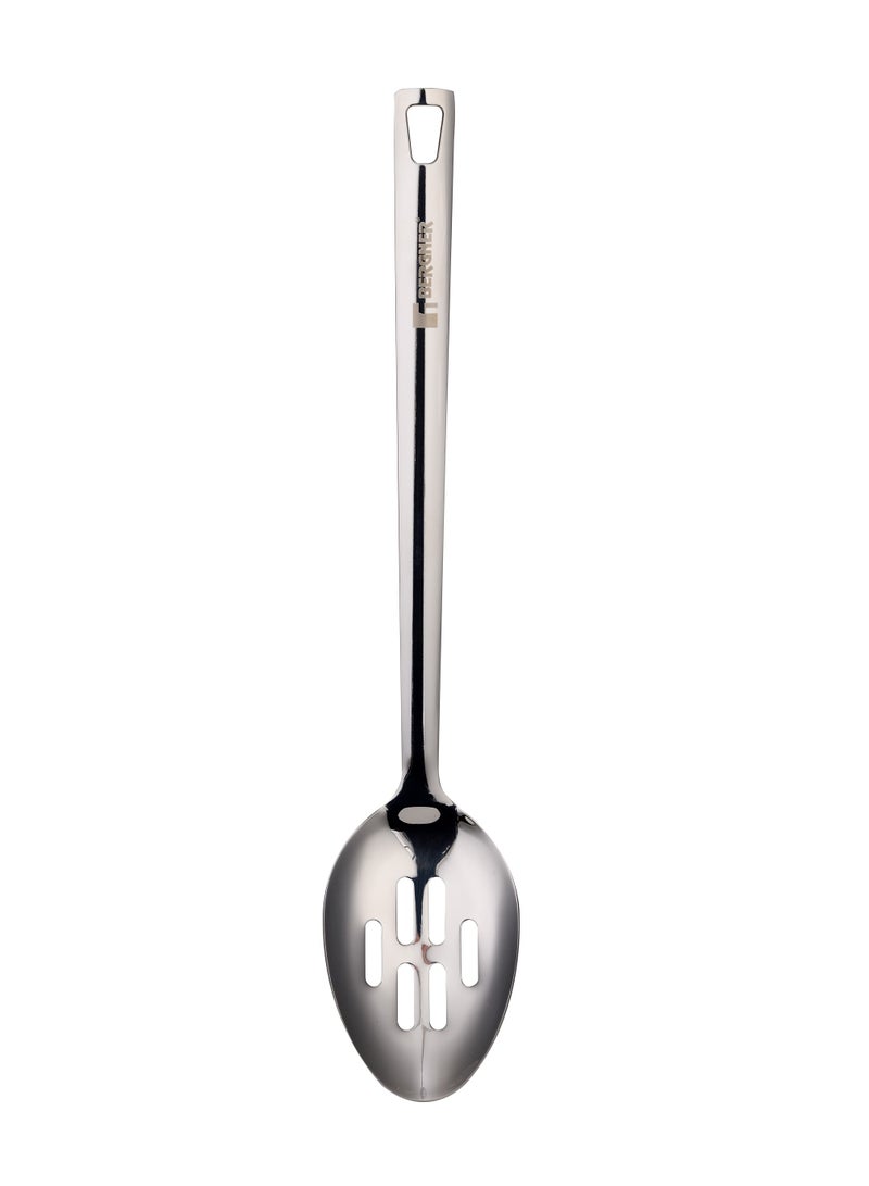 BERGNER SONIDO 18/10 STAINLESS STEEL SLOTTED SPOON 36.5X7.3 CM, SILVER COLOR, BG38666MM  - Image 3