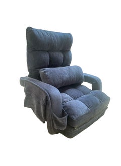 Albawadi Folding Lazy Sofa Chair Comfort Floor Sofa Cushion Adjustable Back Chair with Pillow  - Image 3