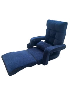 Albawadi Folding Lazy Sofa Chair Comfort Floor Sofa Cushion Adjustable Back Chair with Pillow  - Image 4