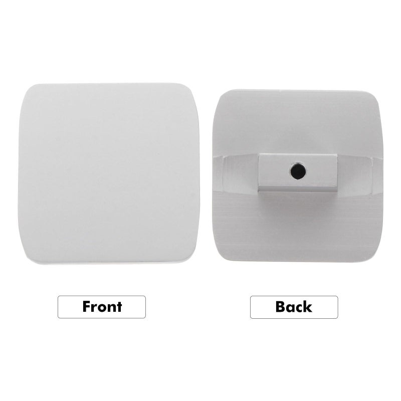 4Pcs Matte Silver Aluminum Cabinet Knobs Square Drawer Pulls For Kitchen Bathroom Wardrobe - Image 4