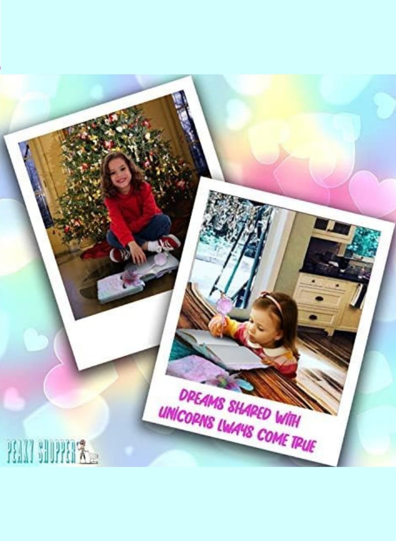 PEAKY KIDS Fluffy unicorn bag ideal girls bag for kids, stylish rainbow cute plush backpack for girls, eye-catching backpack for kids with coin bag, stickers and tattoos - rainbow pink - Image 2