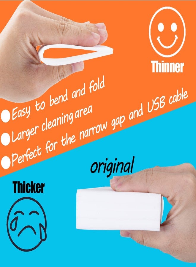 I-sper 50PCS Magic Cleaning Sponge Eraser Sheets, Reusable Thin Nano Cleaner Pads Eraser Wipes for Kitchen Shoe Furniture Bathroom Shower Sink Hard-to-Reach Places - Image 2