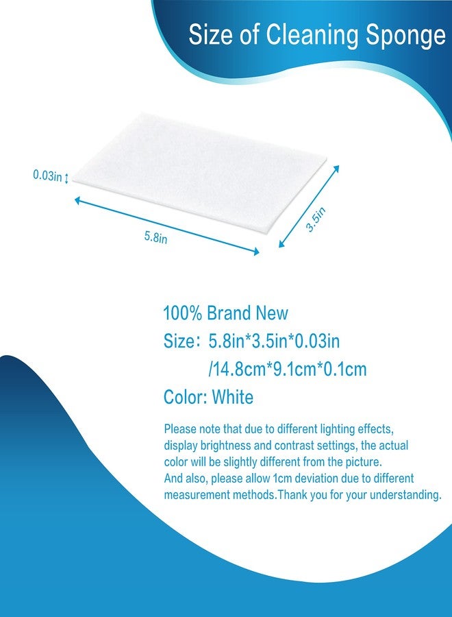 I-sper 50PCS Magic Cleaning Sponge Eraser Sheets, Reusable Thin Nano Cleaner Pads Eraser Wipes for Kitchen Shoe Furniture Bathroom Shower Sink Hard-to-Reach Places - Image 5