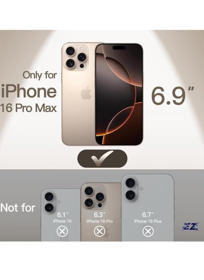 ELTRAZONE Ultra-Slim 0.35mm Case for iPhone 16 Pro Max (6.9 Inch) – Lightweight Matte Finish, Full Camera Lens Protection, Minimalist Hard Cover (Desert Titanium) – Durable, Shockproof, Sleek Design - Image 2