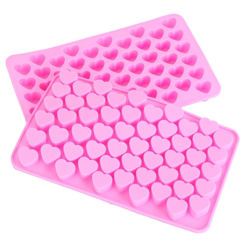Heart Shaped Silicone Mold: Food Grade Nonstick Reusable - Cute Small Stackable Ice Cube Tray for Party Summer Home Kitchen Baking - Image 4