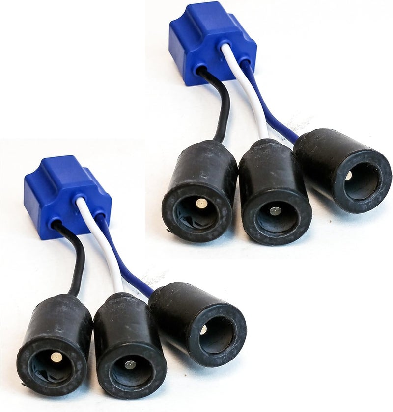 OZ-USA Set of 2 H4 9003 HB2 Headlight Female Coupler Connector Conversion Rubber Plug 12 AWG for Military Trucks - Image 4