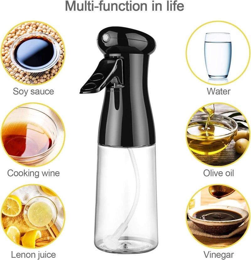 Arano Glass Premium Cooking Oil Spray Bottle Â– Olive & Vinegar Mister for Air Fryer, BBQ, Salad, and Baking Food-Grade Oil Dispenser for Grilling & Frying, (500 ml), Transparent - Image 3