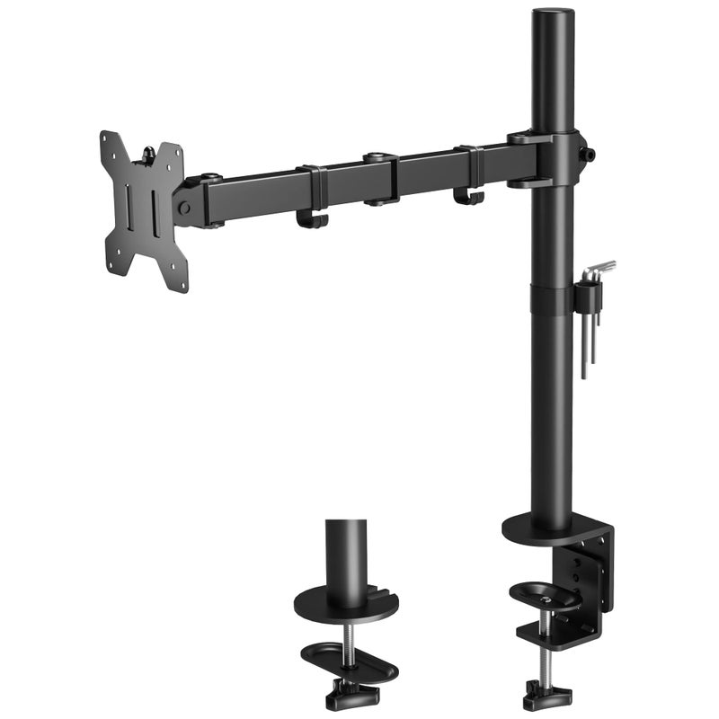 BONTEC 1home Triple Arm Desk Mount Ergonomic LCD Led Computer Monitor Bracket Stand Tilt Swivel Rotation 13-24 Screen Tv - Image 1