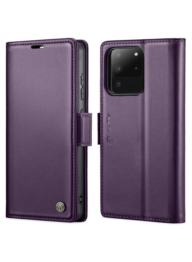 The Bros Case For Samsung Galaxy S20 Ultra 023 Butterfly Buckle Litchi Texture RFID Anti-theft Leather Phone Case