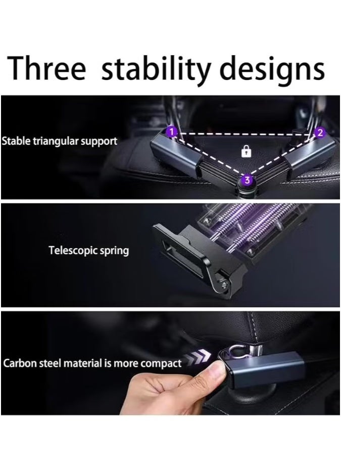 Car Rear Pillow Phone Holder Tablet iPad Holder 360 Degree Rotating Foldable Holder Suitable for 4.7-12.9 inch Mobile Phones and Tablets - Image 4