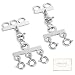 ALEXCRAFT Silver Necklace Separator for Layering Necklace Layering Clasps Connectors for Multiple Necklaces2 PCS - Image 2
