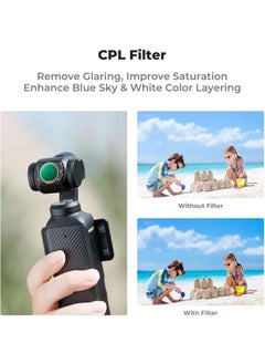 K&F Concept K&F Concept Magnetic Effect & ND & CPL Filter Set Compatible with DJI Osmo Pocket 3, 3 Pack CPL Black Diffusion 1/4 ND2-32 Filters Accessories, HD Optical Glass/Multi-Coated  - Image 4