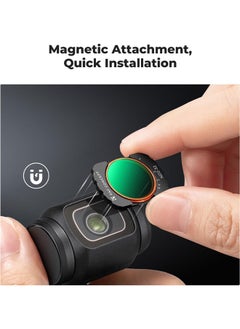 K&F Concept K&F Concept Magnetic Effect & ND & CPL Filter Set Compatible with DJI Osmo Pocket 3, 3 Pack CPL Black Diffusion 1/4 ND2-32 Filters Accessories, HD Optical Glass/Multi-Coated  - Image 3
