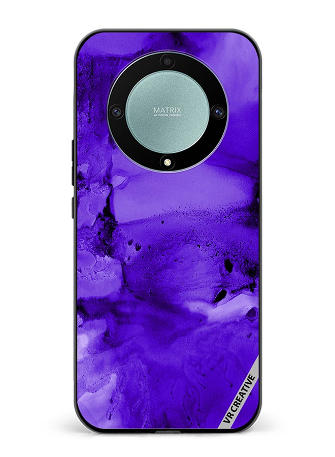 VR CREATIVE Protective Case Cover For Honor X9b Violet Alcohol Ink Wash Texture On White Paper Design Multicolour - Image 1