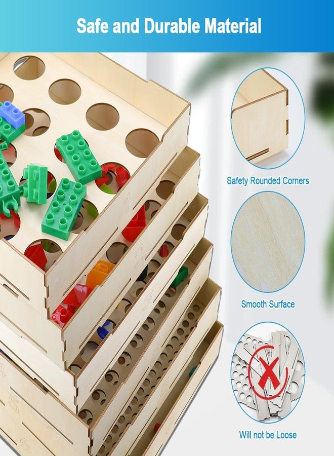 Abnaok 6-Tray Sorter & Sifter Box for Lego Blocks, Sorting Storage for Different Size Blocks, Gift for Lego Lovers, Teens & Adults - Image 3