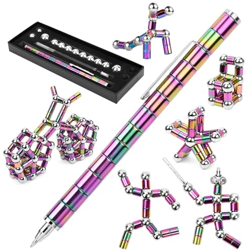 AFN Fidget Pen Magnetic Fidget Cool Gadgets Pen Decompression Magnet Pen Fidget Toy Relieve Pressure Novel Toy Fidget Gift for Kids Boys Girls Teens or Friends for Birthday Christmas Mixcolor - Image 1