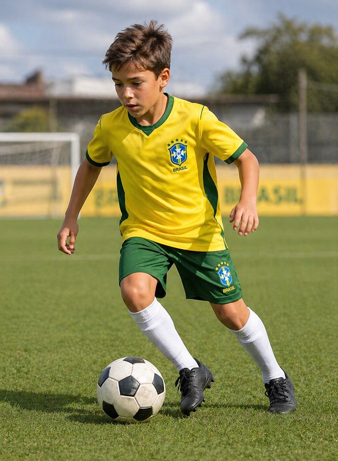 Toyland طقم قميص وشورت منتخب البرازيل 2026 لكأس العالم للأطفال - مقاس 32 (11-12 سنة) - Image 3