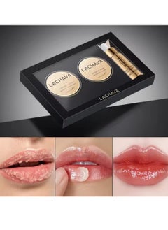 LACHAVA Lip Care Lip Set with Sugar Lip Exfoliator Scrub Lip Sleeping Mask and Lip Essence Oil Lip Primer for Exfoliant Hydrating Moisturizing Plumping Lip Glow Lip Care Lip Plumper Lip Gloss Oil  - Image 2