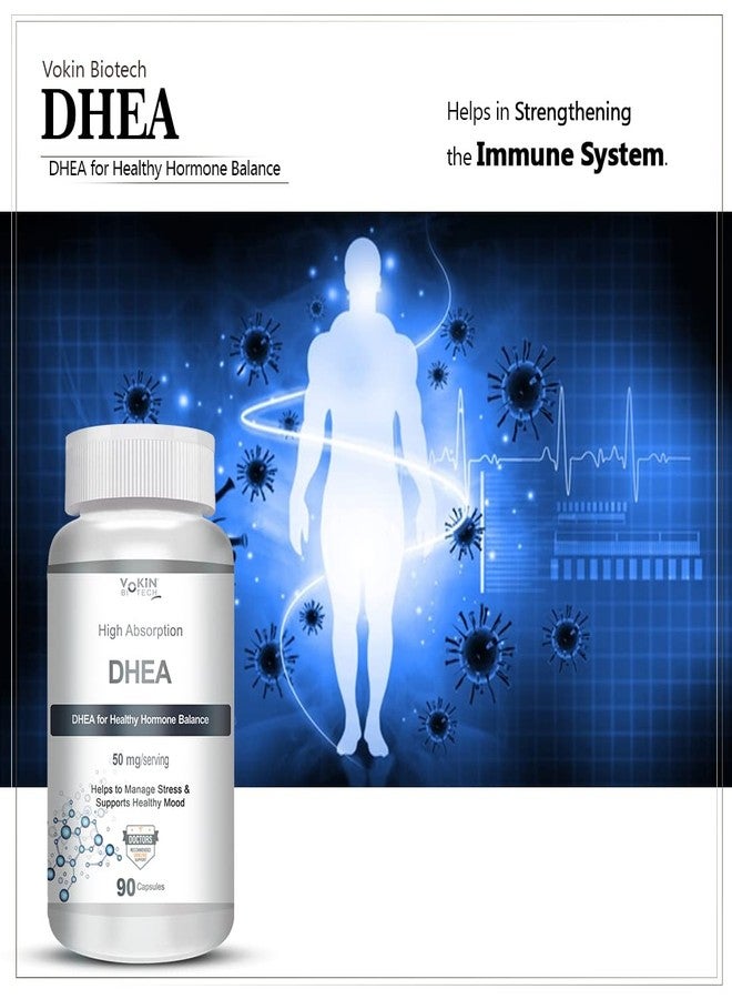 Vokin Biotech DHEA 50mg | Supports Healthy Mood | 90 Capsules - Image 2