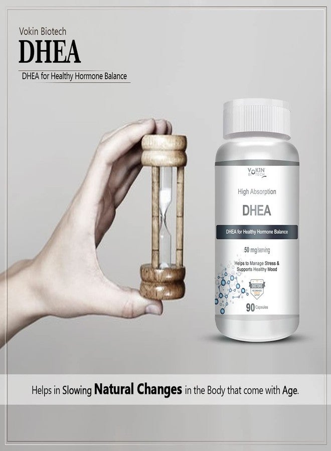 Vokin Biotech DHEA 50mg | Supports Healthy Mood | 90 Capsules - Image 3