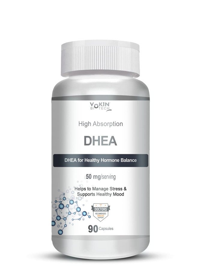 Vokin Biotech DHEA 50mg | Supports Healthy Mood | 90 Capsules - Image 1