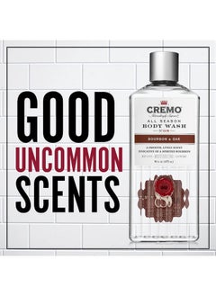 cremo Cremo All Season Body Wash, Bourbon & Oak, 16 Ounce (Pack of 3)  - Image 2