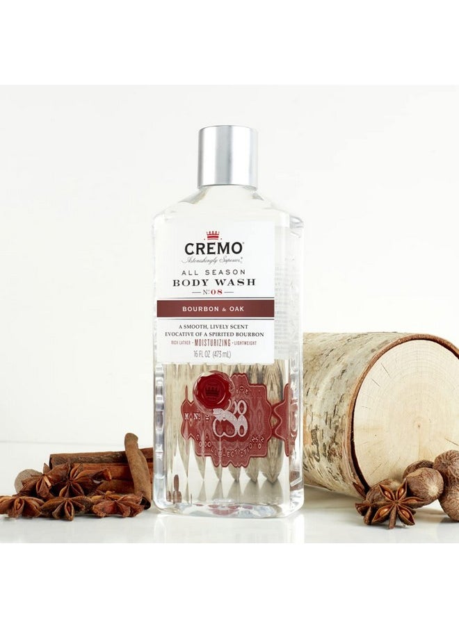 cremo Cremo All Season Body Wash, Bourbon & Oak, 16 Ounce (Pack of 3)  - Image 3