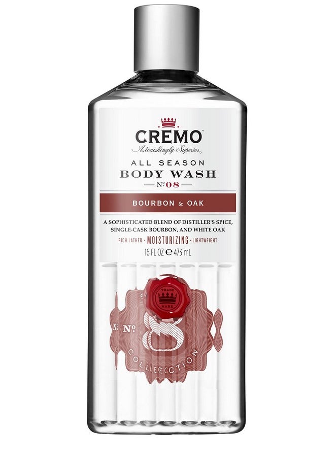 cremo Cremo All Season Body Wash, Bourbon & Oak, 16 Ounce (Pack of 3)  - Image 1