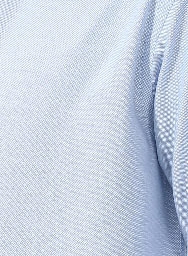 Andora Turn Down Collar Boys Oxford Shirt_ Sky Blue  - Image 4