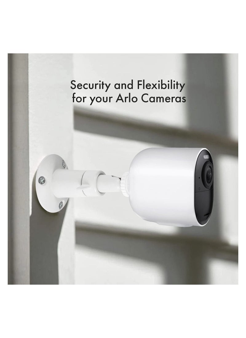 Y&D 3 Pack Camera Bracket, Rust Resistant Waterproof Security Wall Mount Adjustable Indoor/outdoor Metal Bracket Compatible with Various Standard 1/4 Cameras (White)  - Image 2