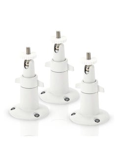 Y&D 3 Pack Camera Bracket, Rust Resistant Waterproof Security Wall Mount Adjustable Indoor/outdoor Metal Bracket Compatible with Various Standard 1/4 Cameras (White)  - Image 1