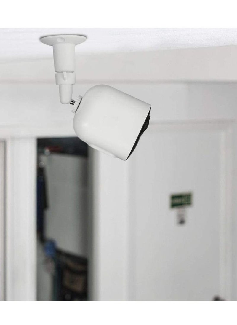 Y&D 3 Pack Camera Bracket, Rust Resistant Waterproof Security Wall Mount Adjustable Indoor/outdoor Metal Bracket Compatible with Various Standard 1/4 Cameras (White)  - Image 3