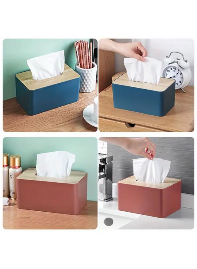 الدرج الورقي الأبيض متعدد الوظائف - طاولة قهوة - صندوق تخزين المناديل - Image 5