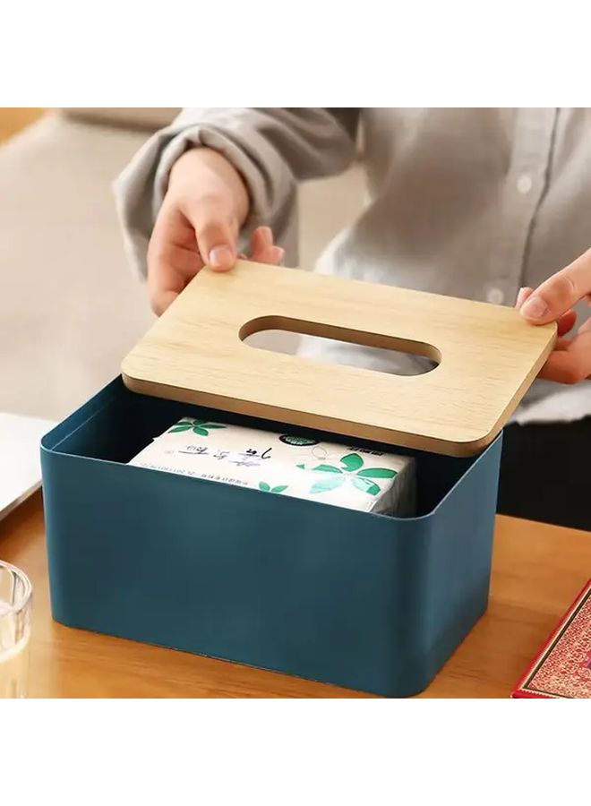 الدرج الورقي الأبيض متعدد الوظائف - طاولة قهوة - صندوق تخزين المناديل - Image 4