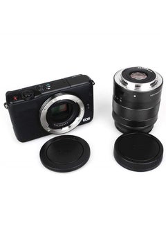 JJC 2 Pack JJC Body Cap and Rear Lens Cap Cover Kit for Canon EOS M50 M50 Mark II M5 M6 M6 Mark II M200 M100 M10 M3 M2 M and More Canon EF-M Mount Mirrorless Camera and Lens 