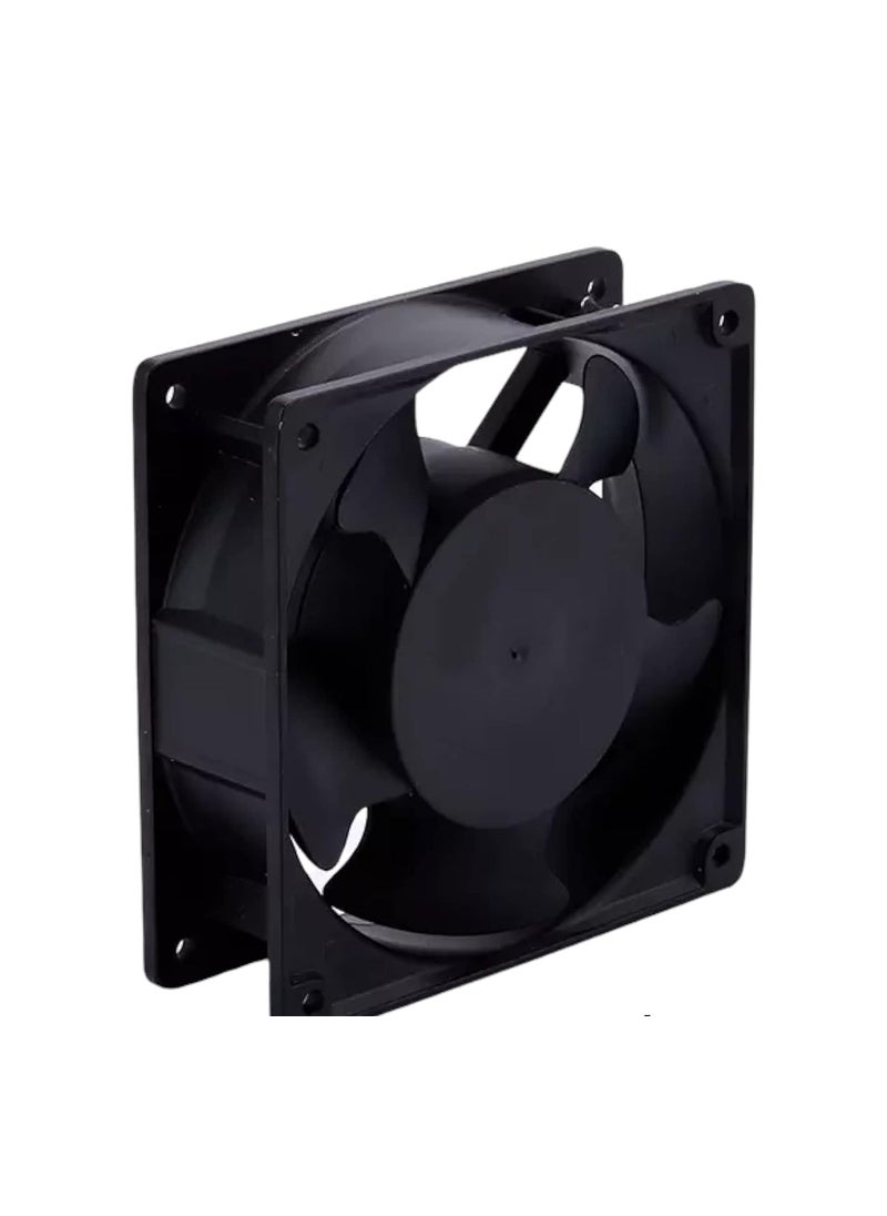 Generic Products Aluminum Exhaust Fan 4 inch Black For Use in Bathroom toilet HIGH SPEED CONTROL 220240VAC 4 INCH FAN 120X120X38MM 