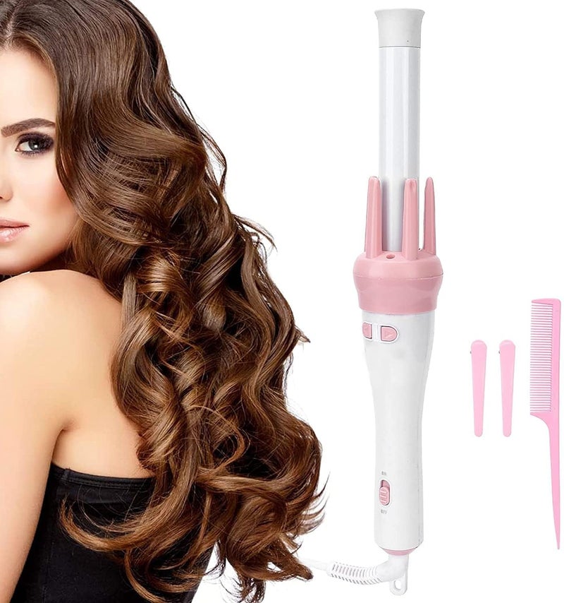 Zorzel Hair Curler Professional Ceramic Curling Iron Automatic 360 Rotating Hair Curler Electric Curling Wand For Home Salon Use Multicolour - Image 1
