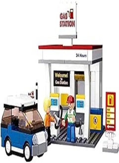 Sluban Sluban SlubanM38-B0568 Gas Station Building Bricks Set 
