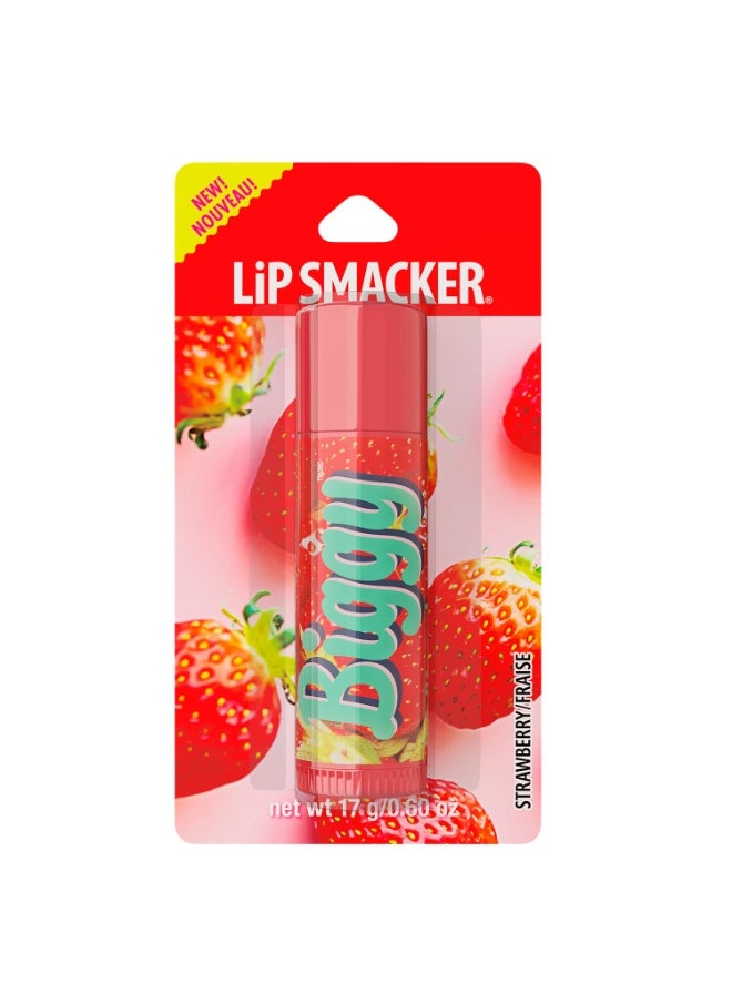 Lip Smacker Lip Smacker Biggie Lip Balm, Nostalgic Flavor, Ultra-Moisturizing & Hydrating, Clear Glossy Finish, Fun & Collectible Gift for All Ages - Strawberry  - Image 3