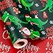 Yarcony Dinosaur Christmas Wrapping Paper Green Wrapping Paper Roll Reversible Happy Dinosaur and Santa Claus Dino Christmas Gift Wrap for Kids Boys Men Holiday Present Packaging 17 Inch X 33 Feet - Image 1