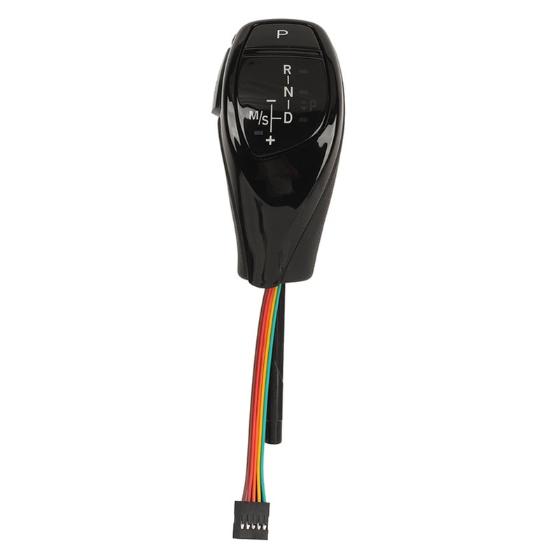 LED Gear Shift Knob Thumb Type Shifter Lever Head Retrofit Kit with One Click Start Button for E90 E91 E92 E93 LHD Glossy Black - Image 5